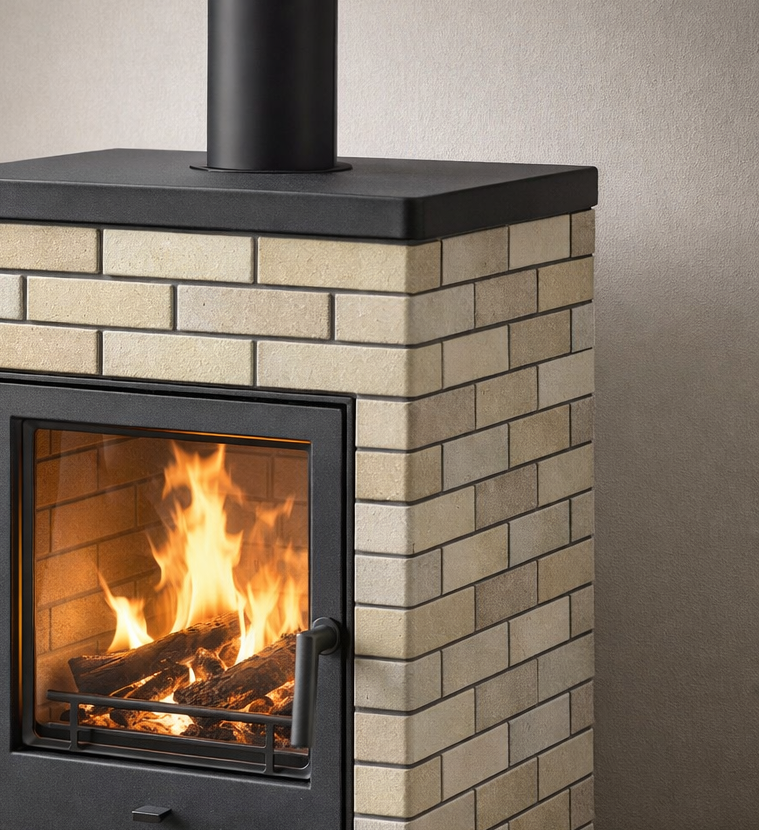 облицовка печи плиткой