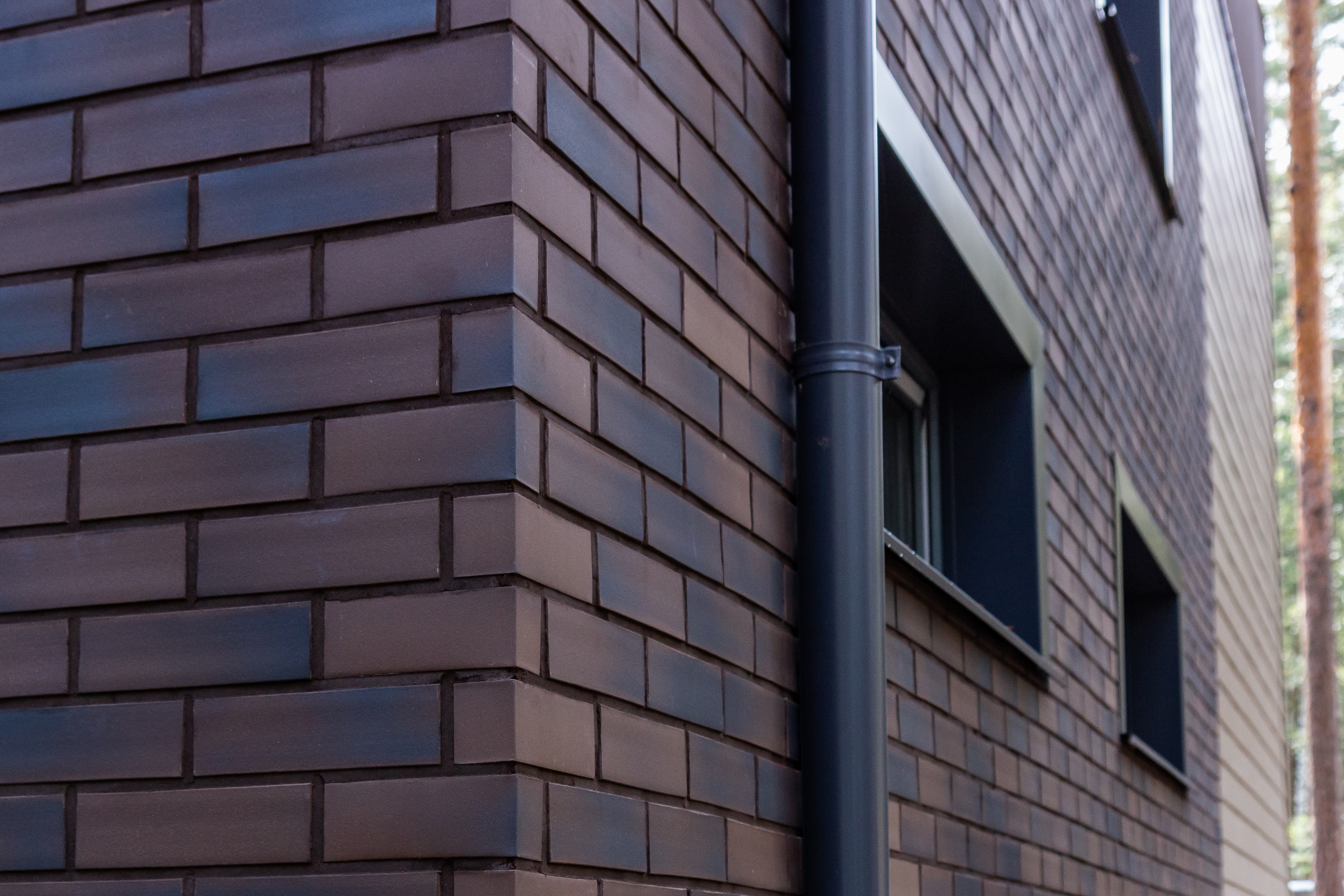 темный клинкер фасадный