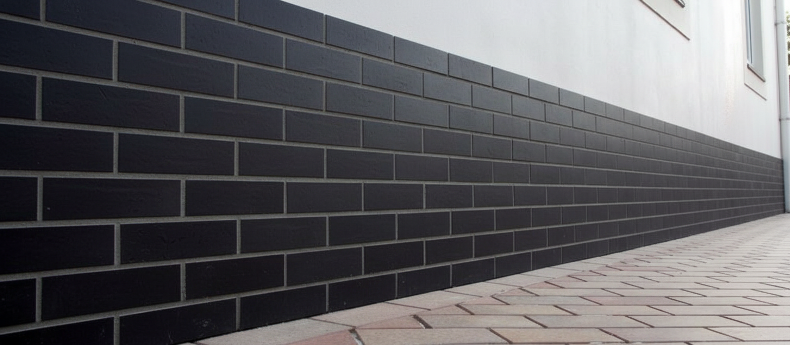 облицованный цоколь клинкером монтаж