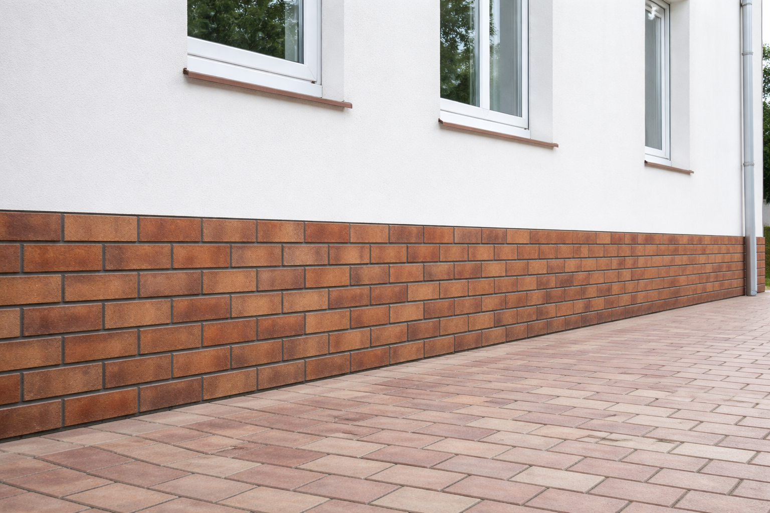 облицованный цоколь клинкером монтаж