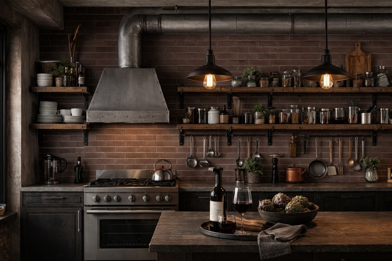 фартук из клинкерной плитки