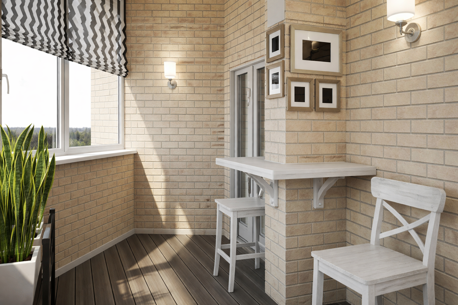 клинкерная плитка на балконе